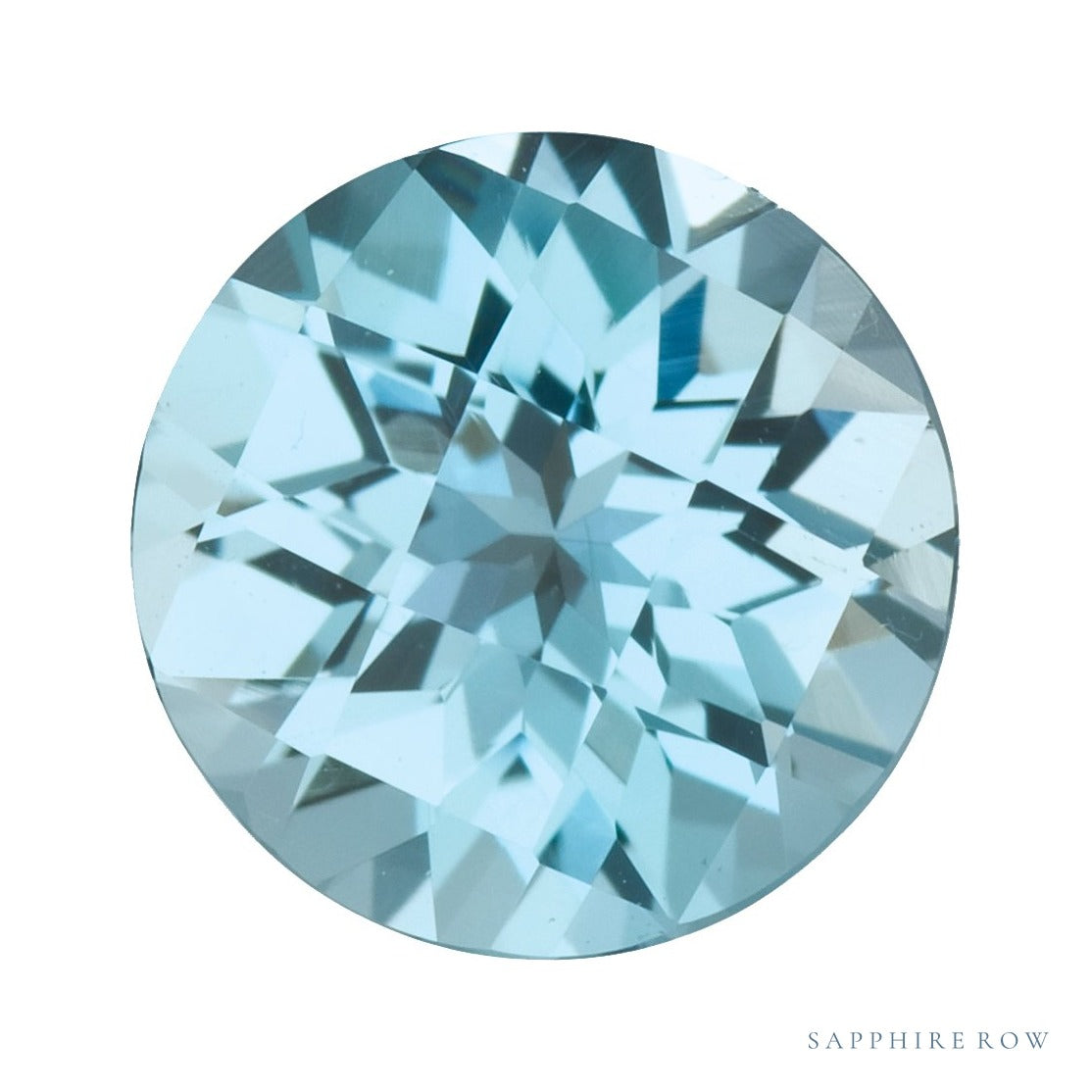 7 mm natural sky blue topaz, round cut | Sapphire Row · cut6
