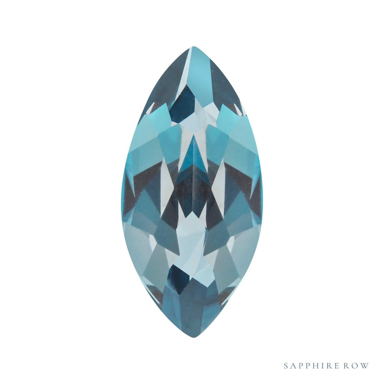 8x4 mm natural london blue topaz, marquise cut | Sapphire Row · cut4