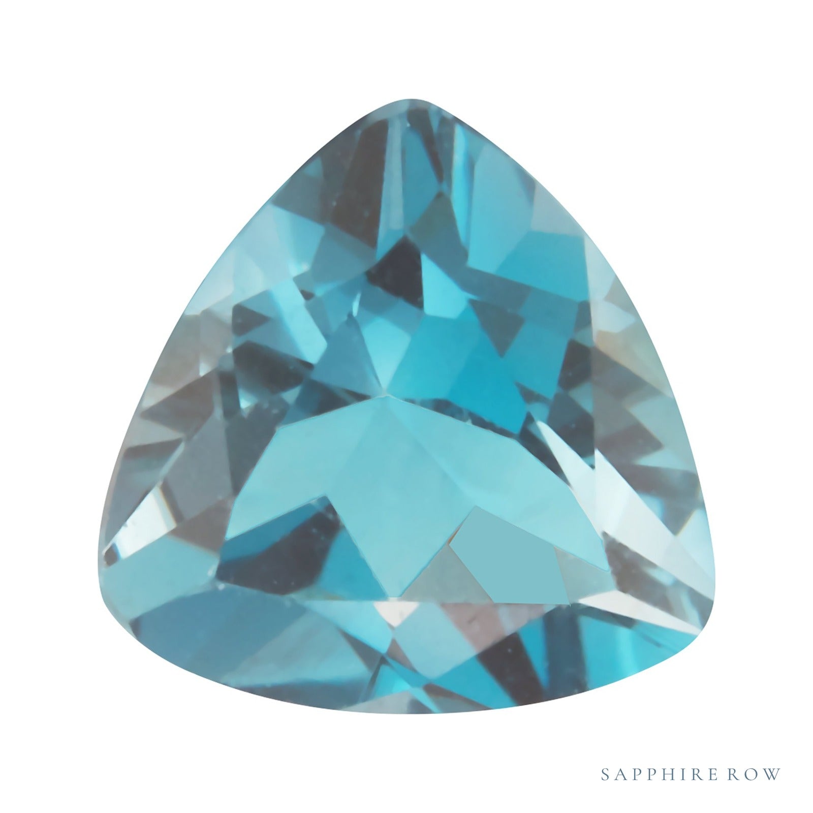 6 mm natural london blue topaz, trillion cut | Sapphire Row · cut7