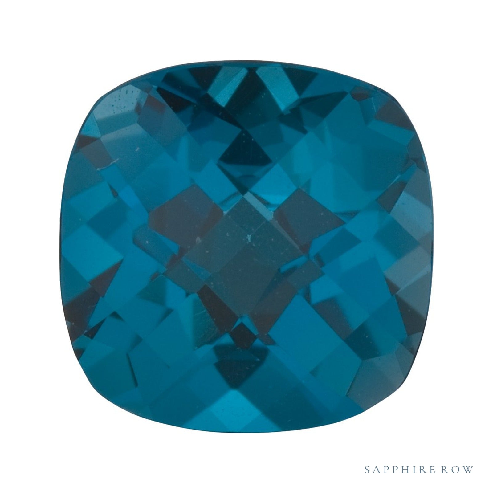 6 mm natural london blue topaz, cushion cut | Sapphire Row · cut4