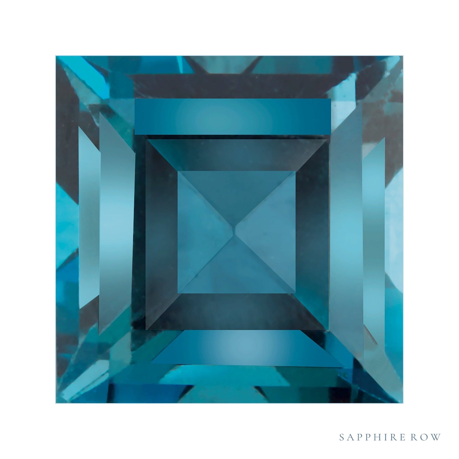5 mm natural london blue topaz, square cut | Sapphire Row · cut4