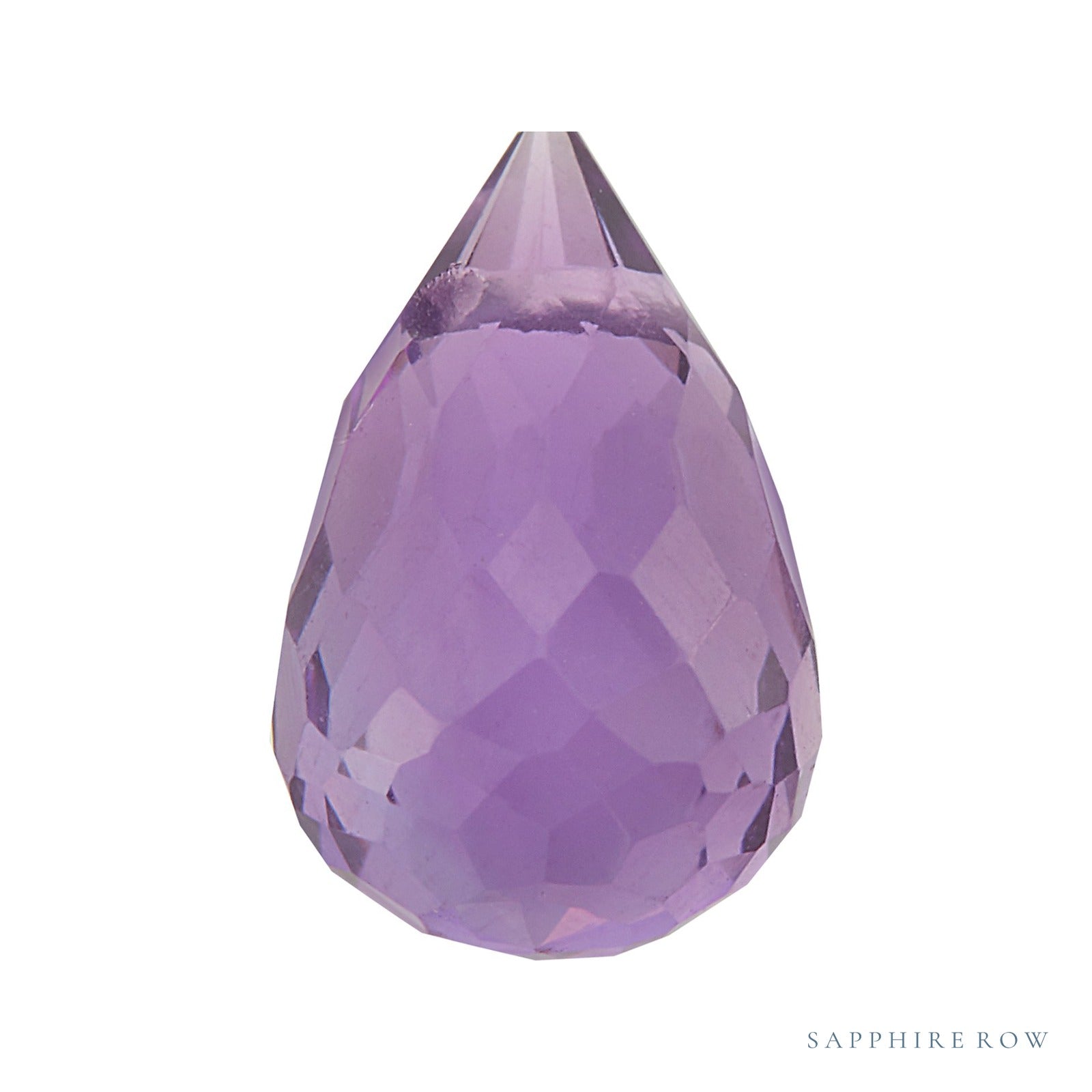 10x5 mm natural purple amethyst, briolette cut | Sapphire Row · cut4