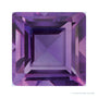 6 mm natural purple amethyst, square cut | Sapphire Row · cut4