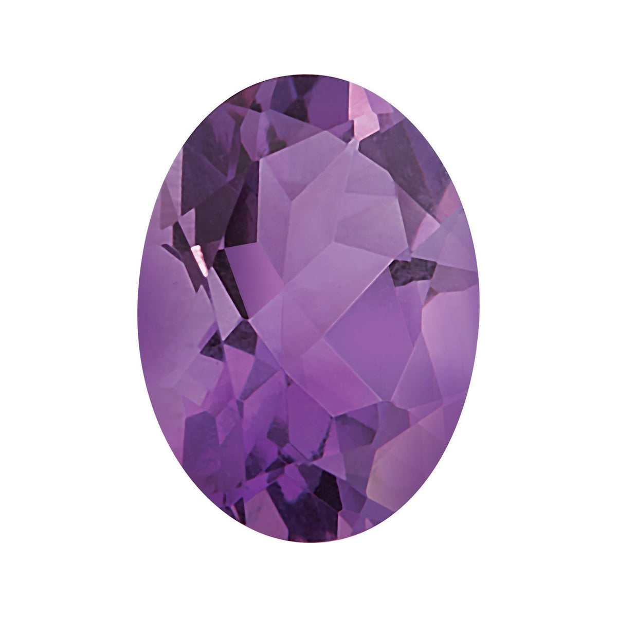 10x8 mm natural purple amethyst, oval cut | Sapphire Row · cut7