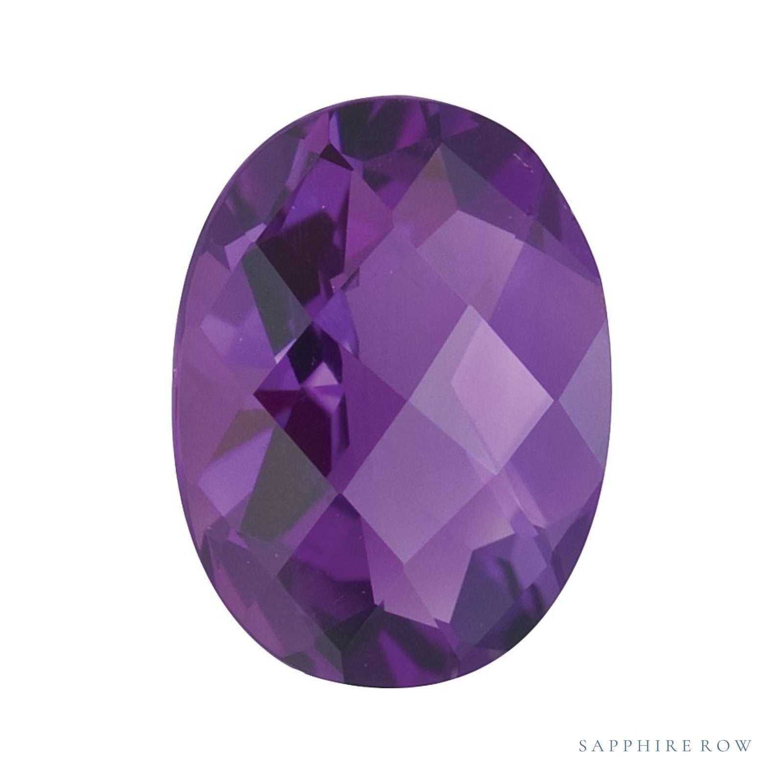 7x5 mm natural purple amethyst, oval cut | Sapphire Row · cut4