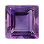 5 mm natural purple amethyst, square cut | Sapphire Row · cut7