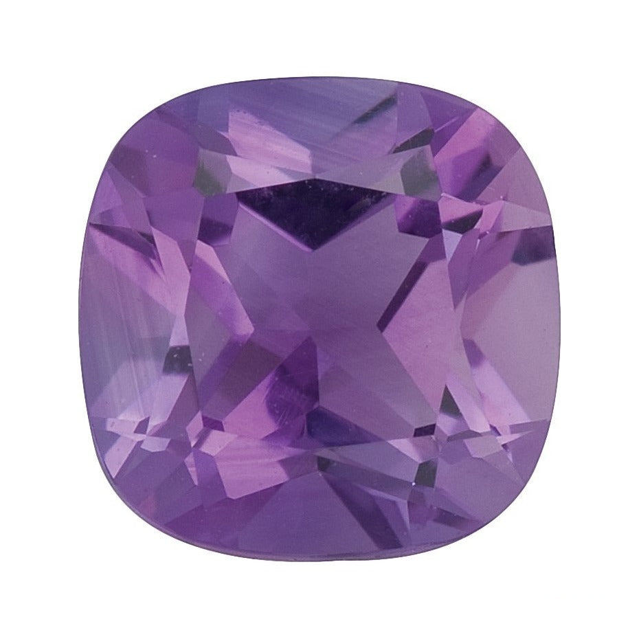 6 mm natural purple amethyst, cushion cut | Sapphire Row · cut7