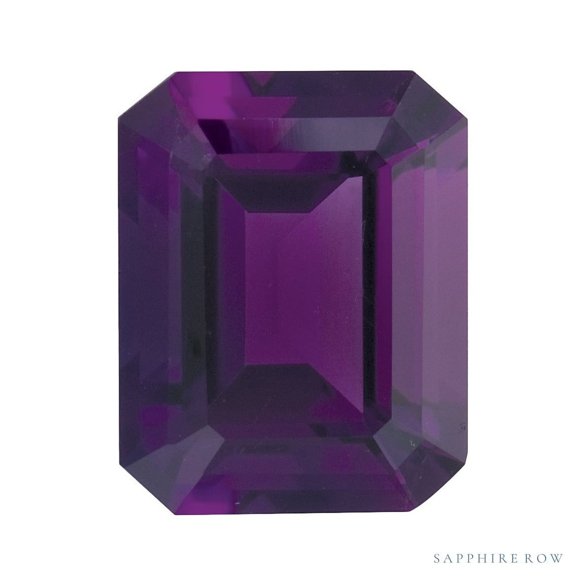 7x5 mm natural purple amethyst, emerald cut | Sapphire Row · cut4 · cut5