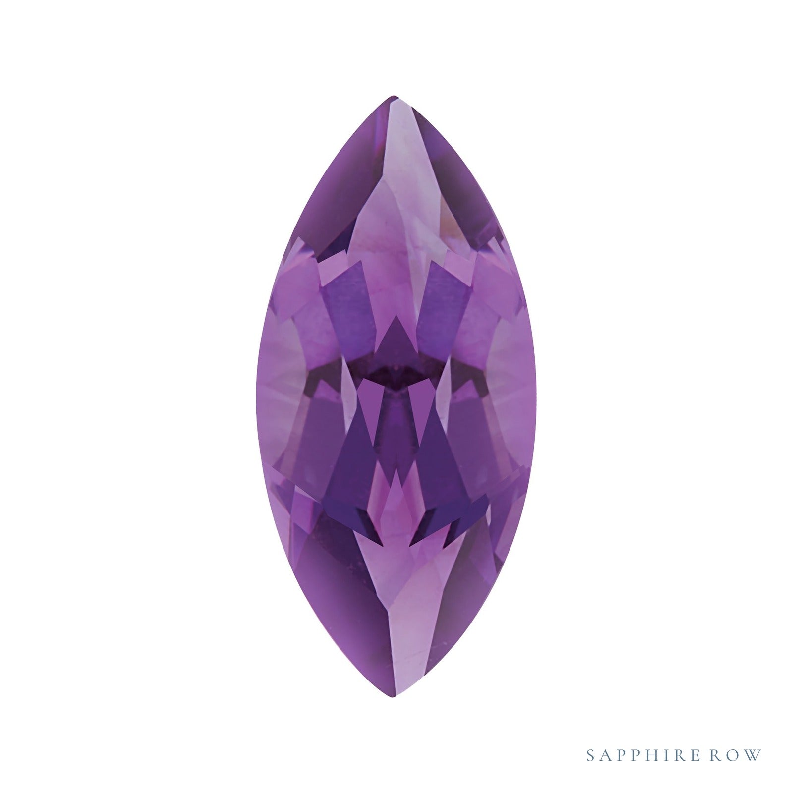 10x5 mm natural purple amethyst, marquise cut | Sapphire Row · cut4