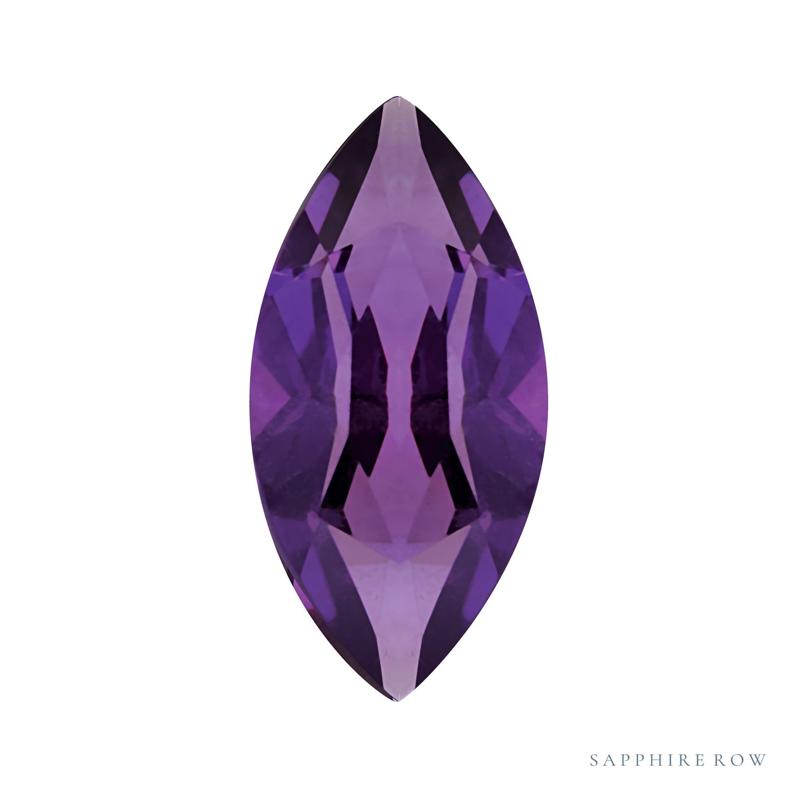 10x5 mm natural purple amethyst, marquise cut | Sapphire Row · cut4
