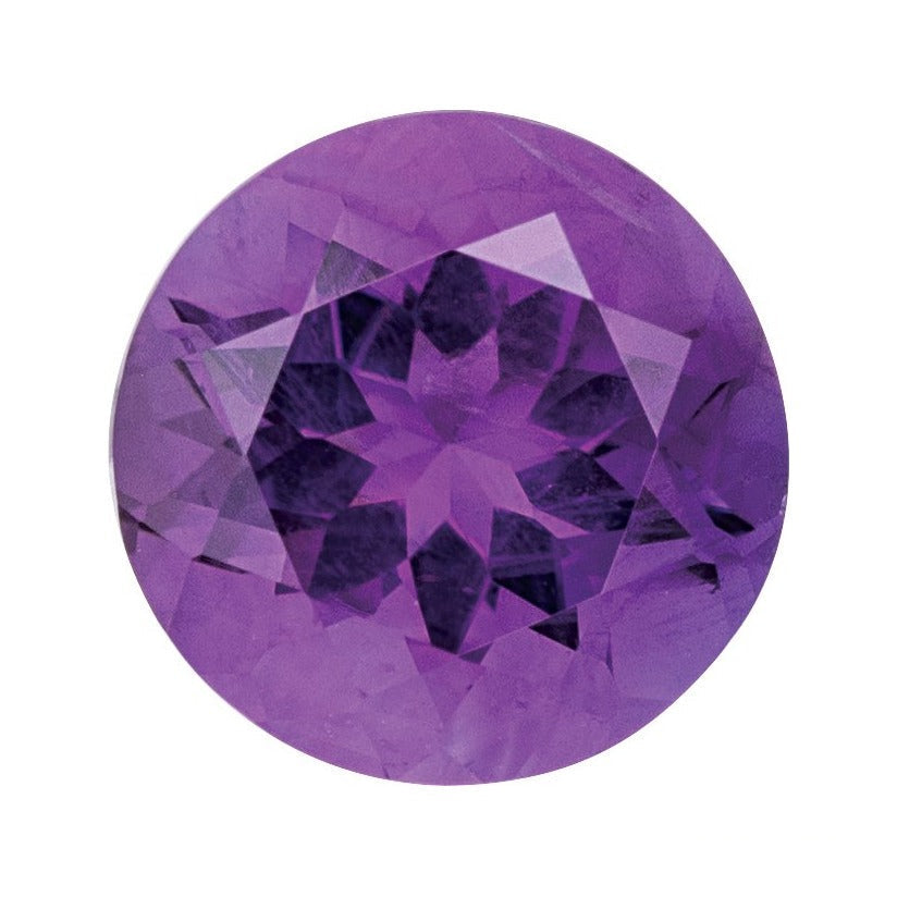 7 mm natural purple amethyst, round cut | Sapphire Row · cut7