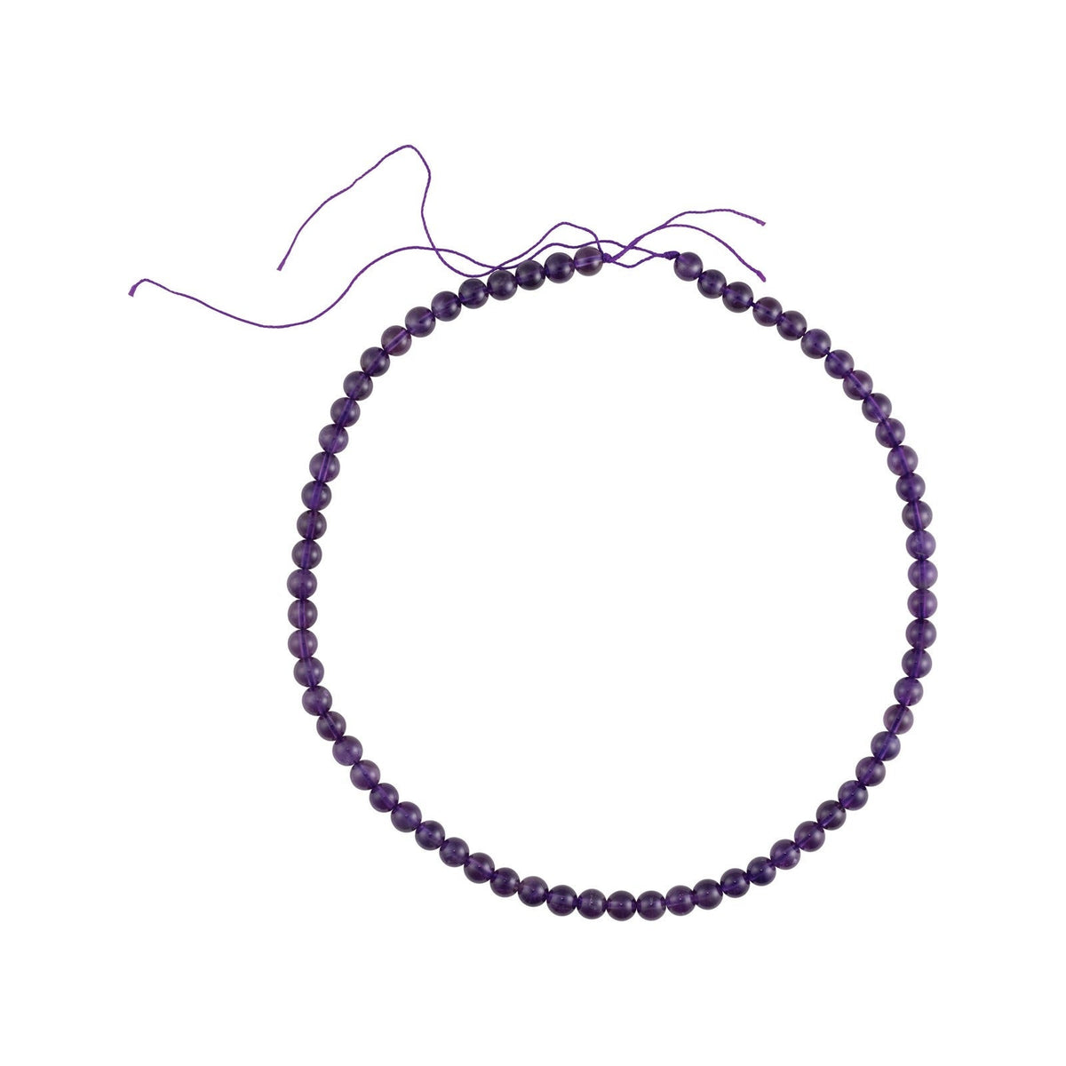6 mm natural purple amethyst, round cut | Sapphire Row · cut7