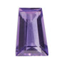 4x3 mm natural purple amethyst, tapered baguette cut | Sapphire Row · cut7
