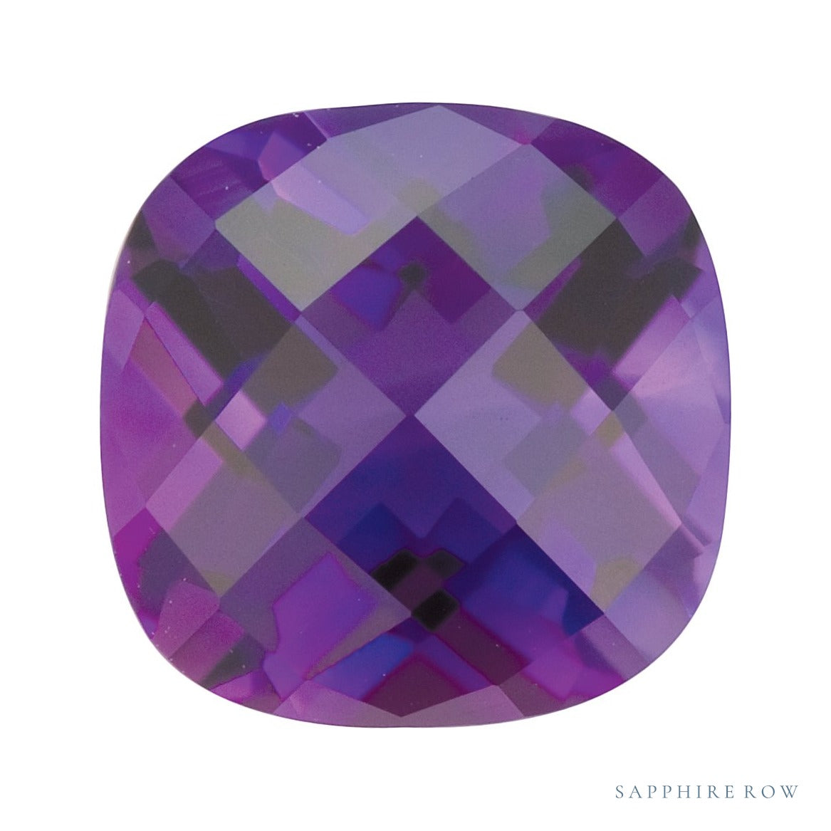 7 mm natural purple amethyst, cushion cut | Sapphire Row · cut6