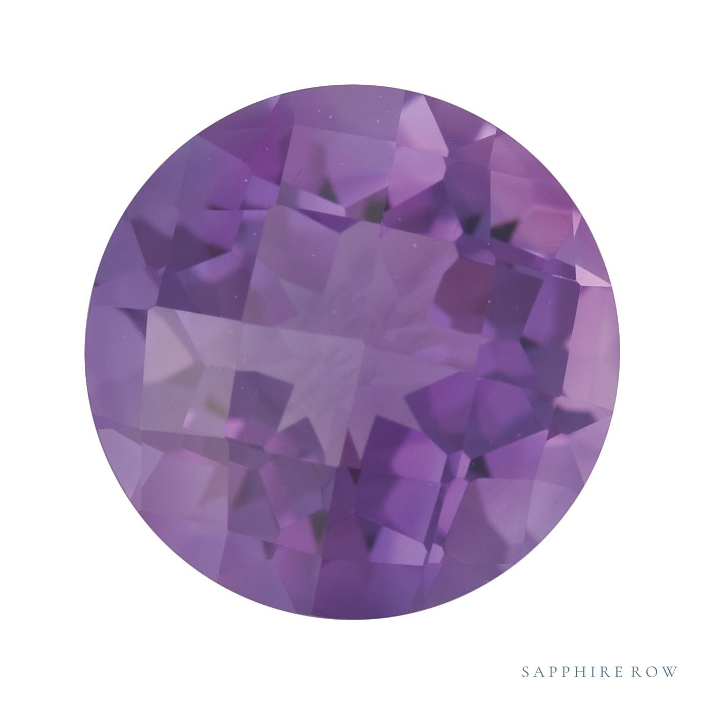 8 mm natural purple amethyst, round cut | Sapphire Row · cut6