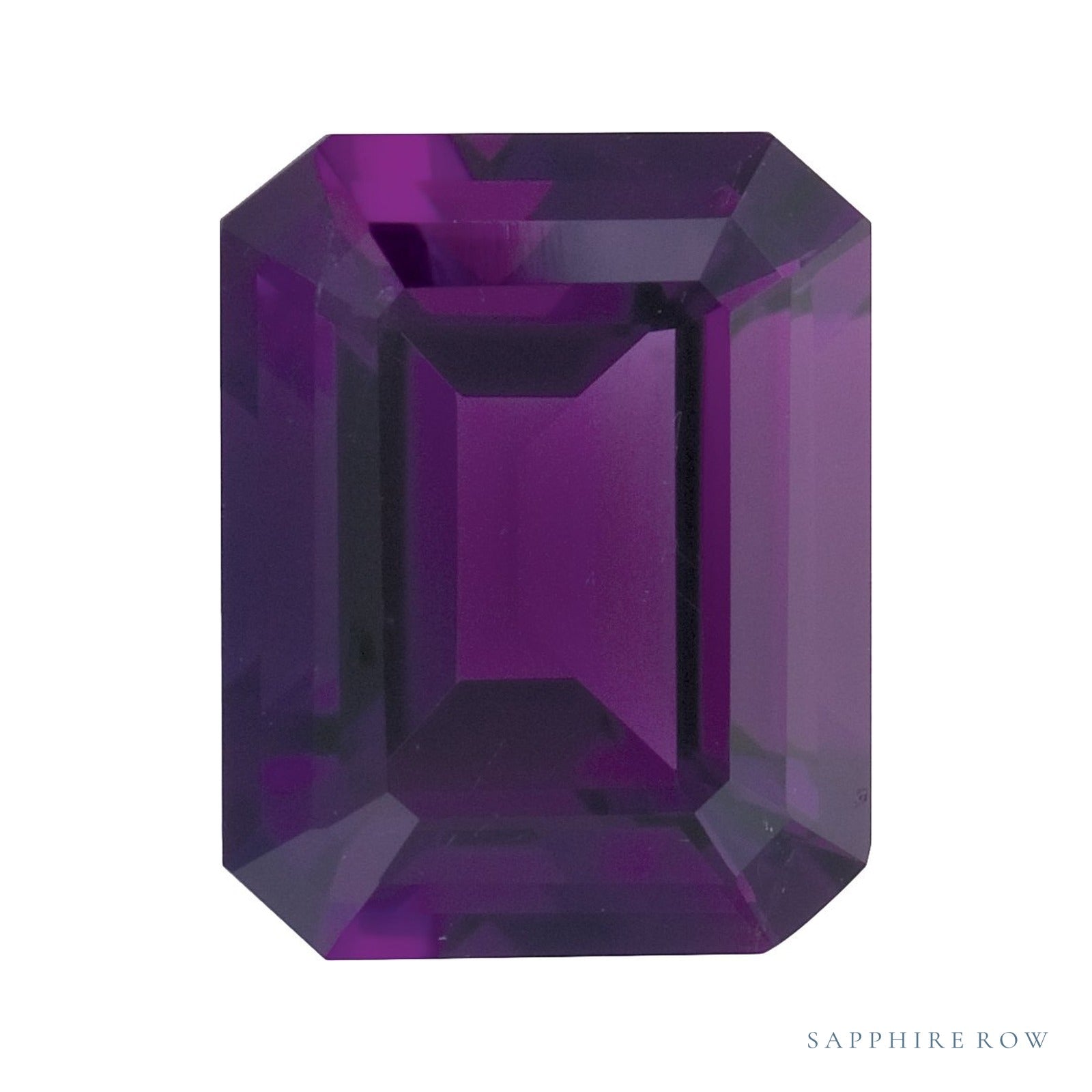 6x4 mm natural purple amethyst, emerald cut | Sapphire Row · cut4