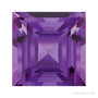 5 mm natural purple amethyst, square cut | Sapphire Row · cut4