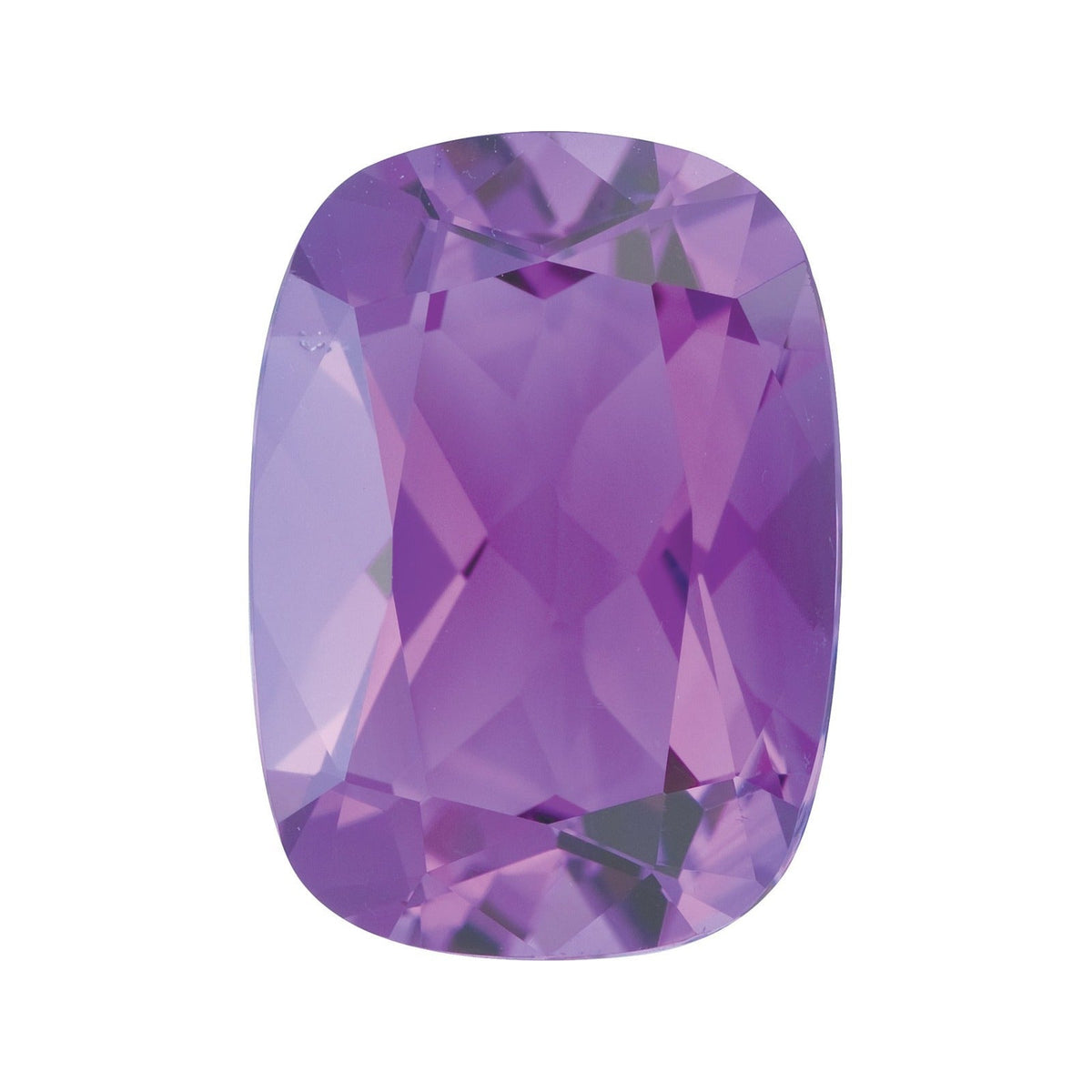9x7 mm natural purple amethyst, antique cushion cut | Sapphire Row · cut7