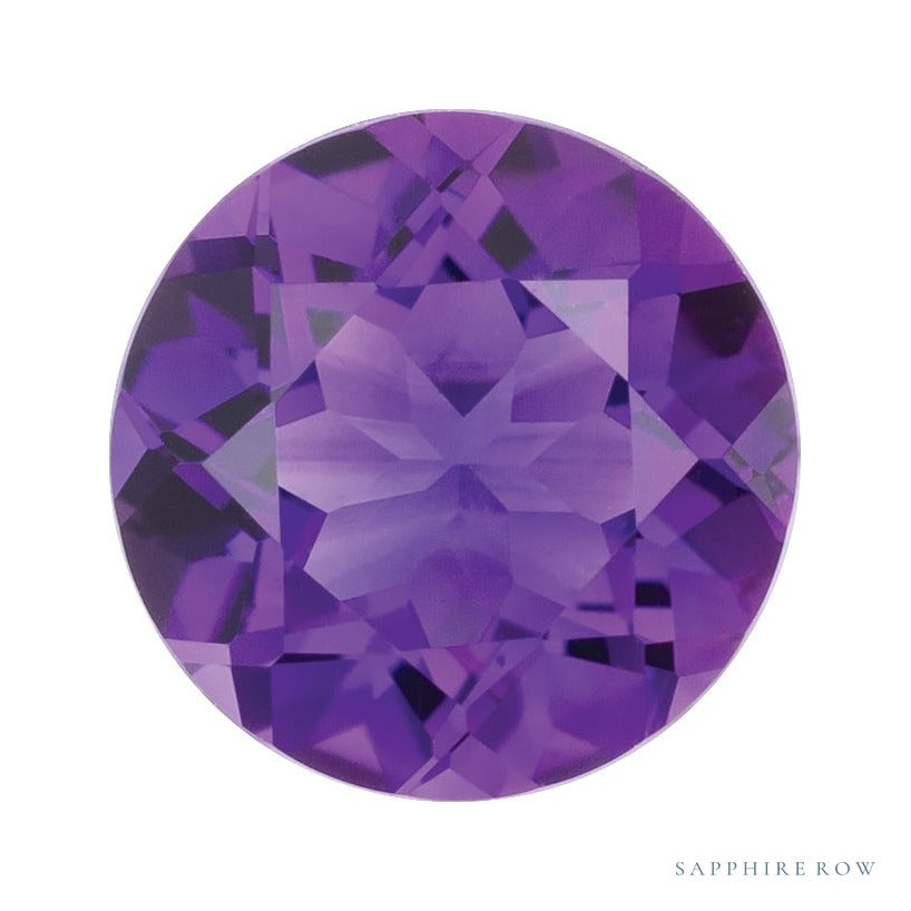 5 mm natural purple amethyst, round cut | Sapphire Row · cut6