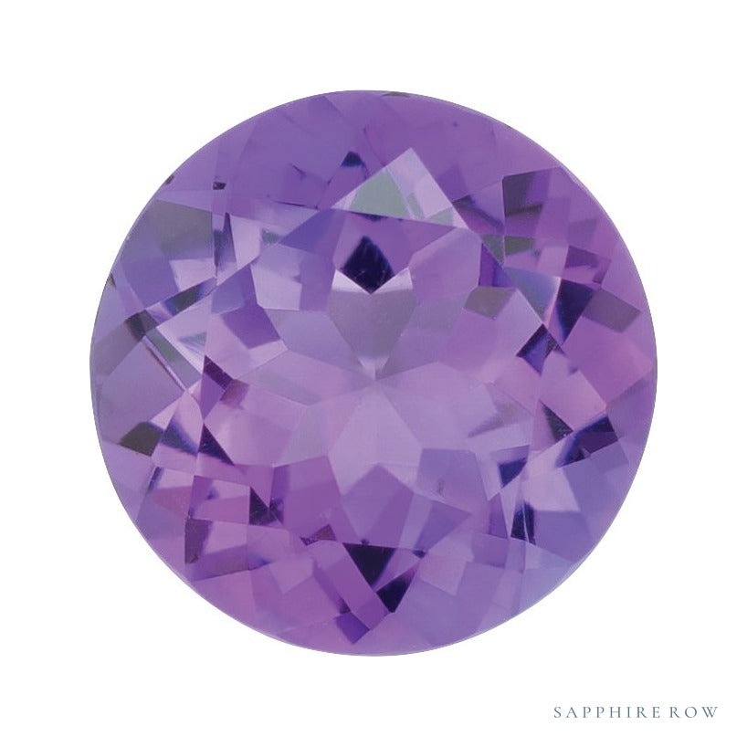 8 mm natural purple amethyst, round cut | Sapphire Row · cut6