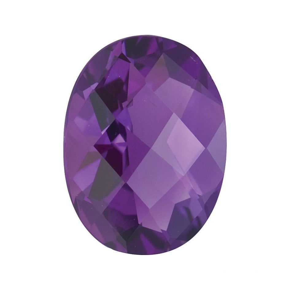 8x6 mm natural purple amethyst, oval cut | Sapphire Row · cut7