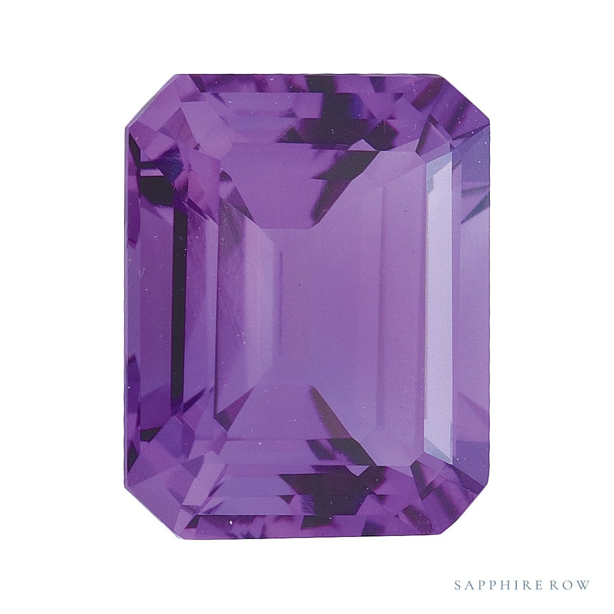 8x6 mm natural purple amethyst, emerald cut | Sapphire Row · cut4 · cut5