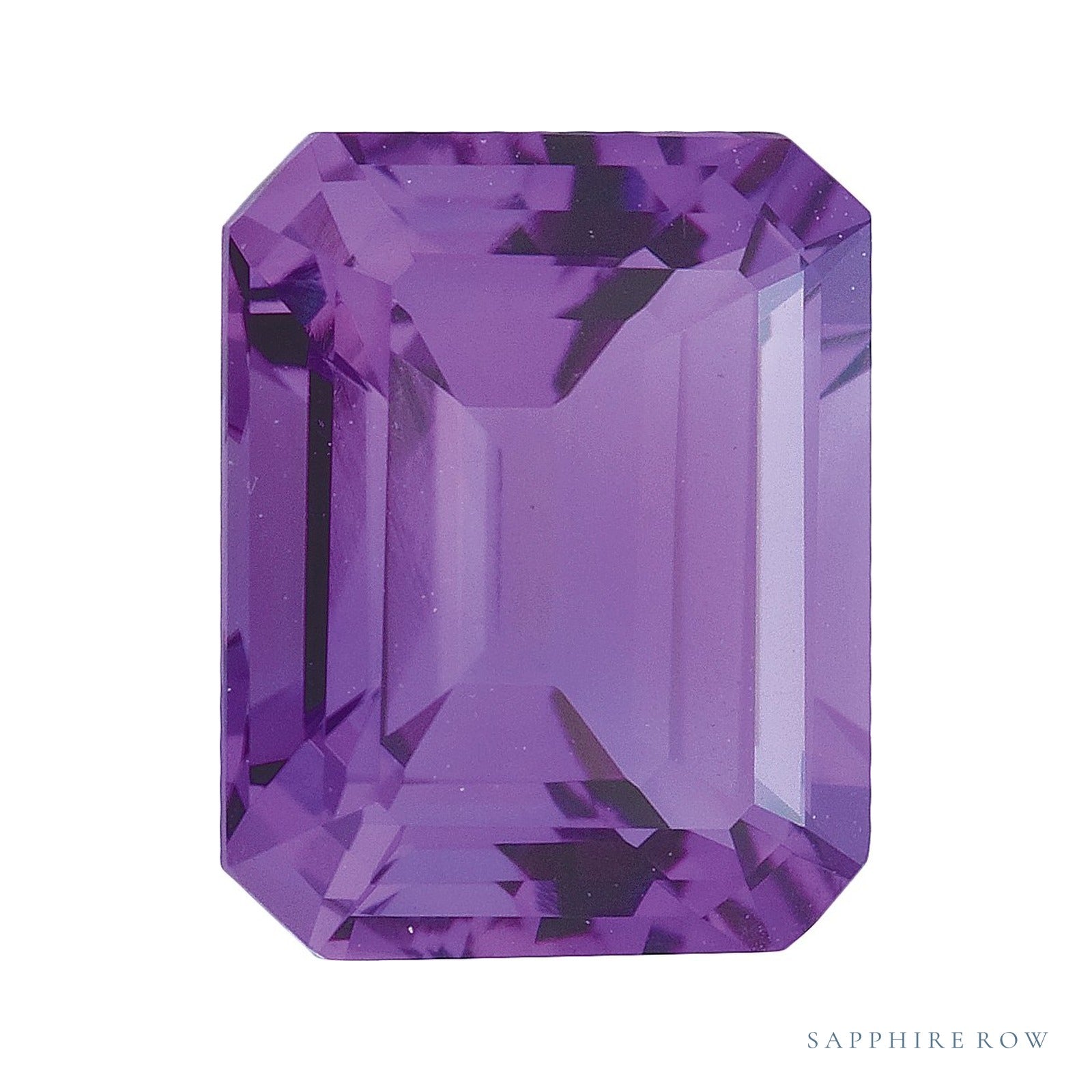 8x6 mm natural purple amethyst, emerald cut | Sapphire Row · cut4