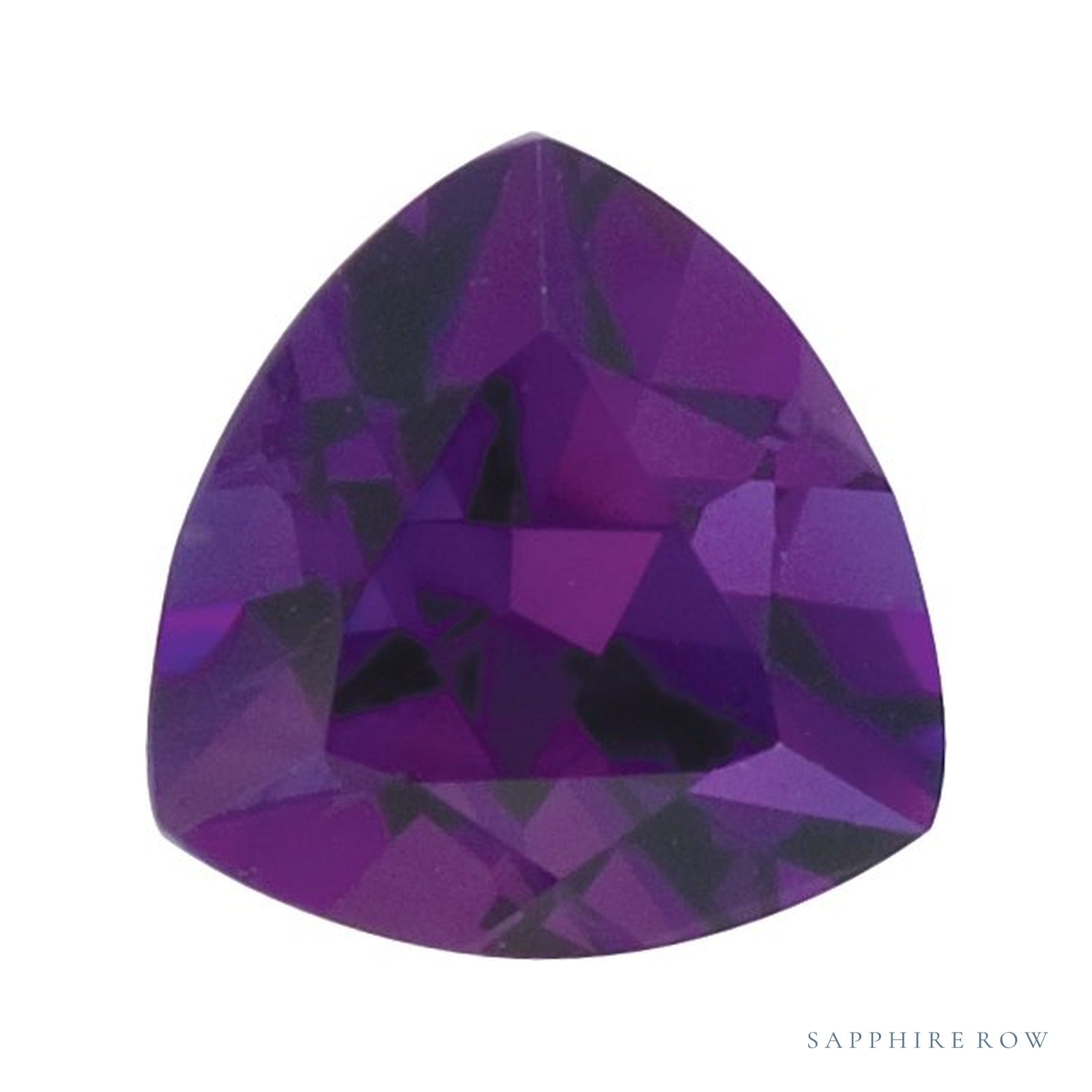 6 mm natural purple amethyst, trillion cut | Sapphire Row · cut4