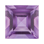 6 mm natural purple amethyst, square cut | Sapphire Row · cut7