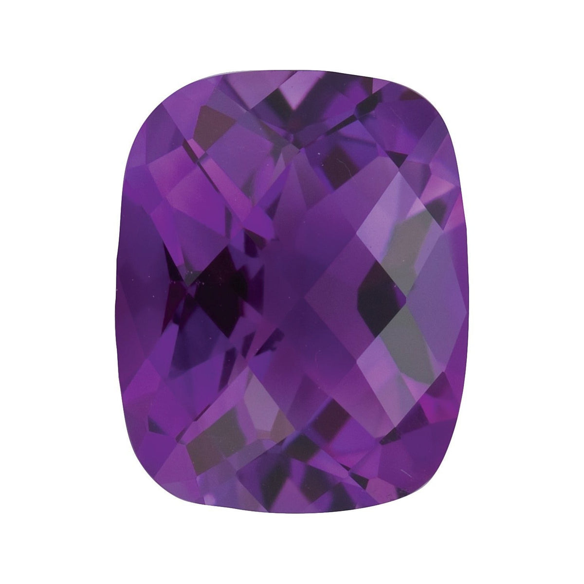 8x6 mm natural purple amethyst, antique cushion cut | Sapphire Row · cut7