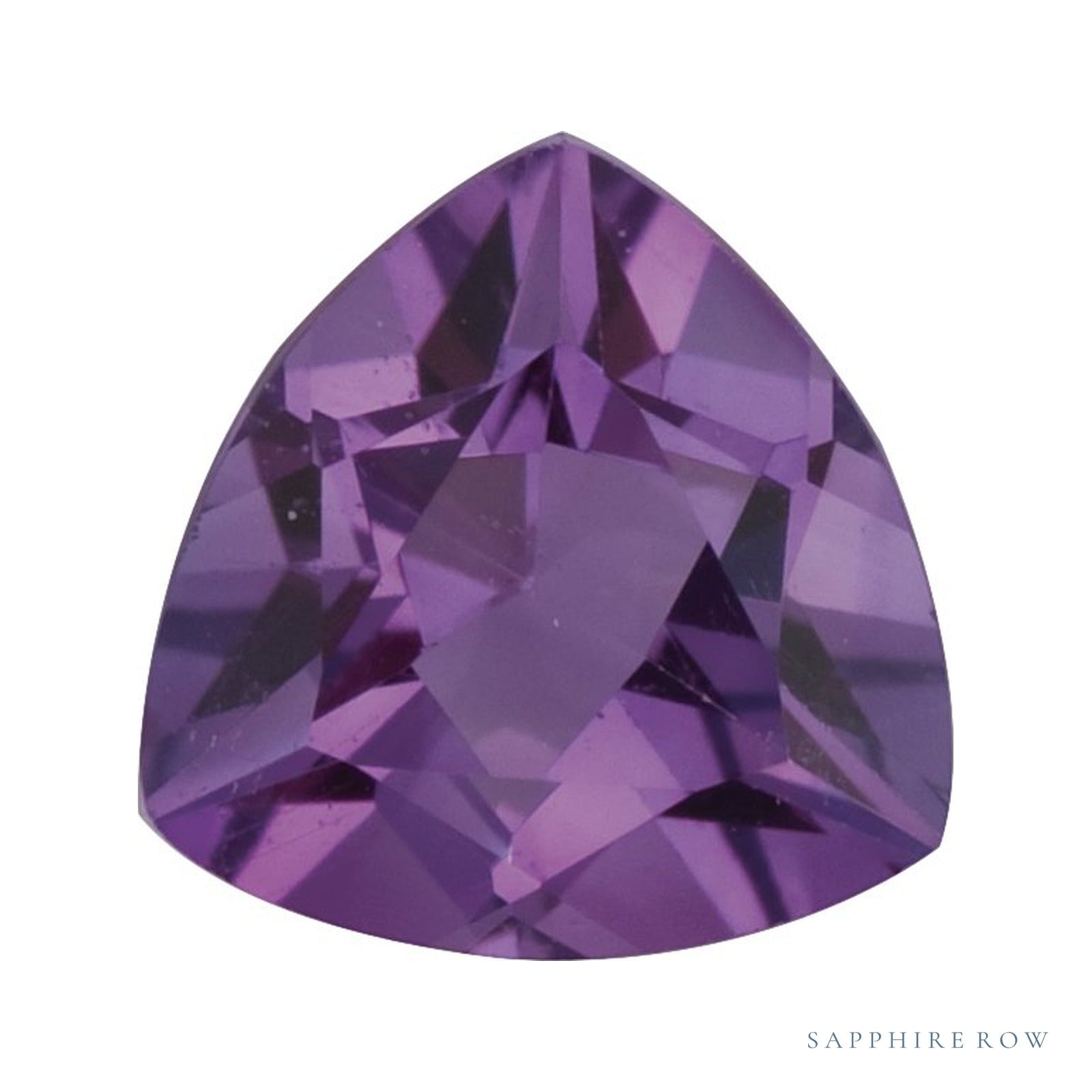 8 mm natural purple amethyst, trillion cut | Sapphire Row · cut4