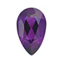 8x5 mm natural purple amethyst, pear cut | Sapphire Row · cut7