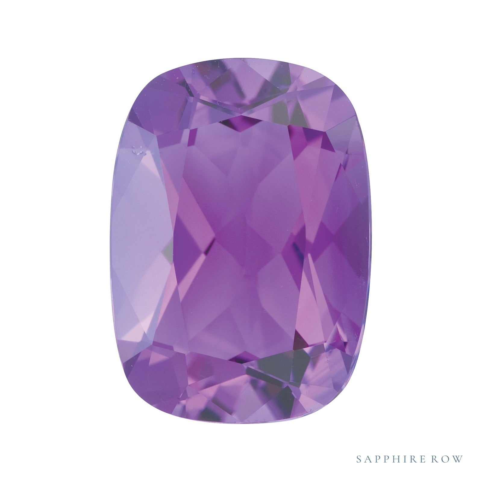 8x6 mm natural purple amethyst, antique cushion cut | Sapphire Row · cut4