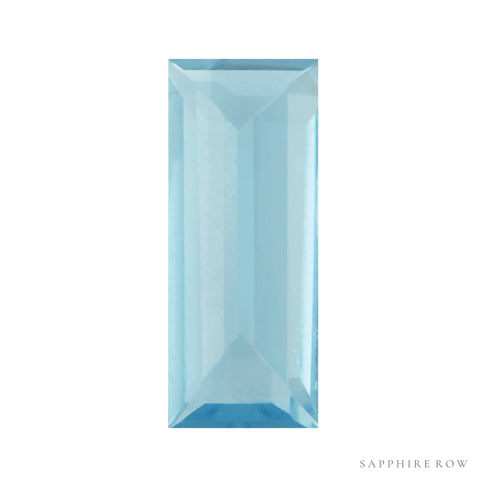 5x2 mm natural aqua aquamarine, straight baguette cut | Sapphire Row · cut4