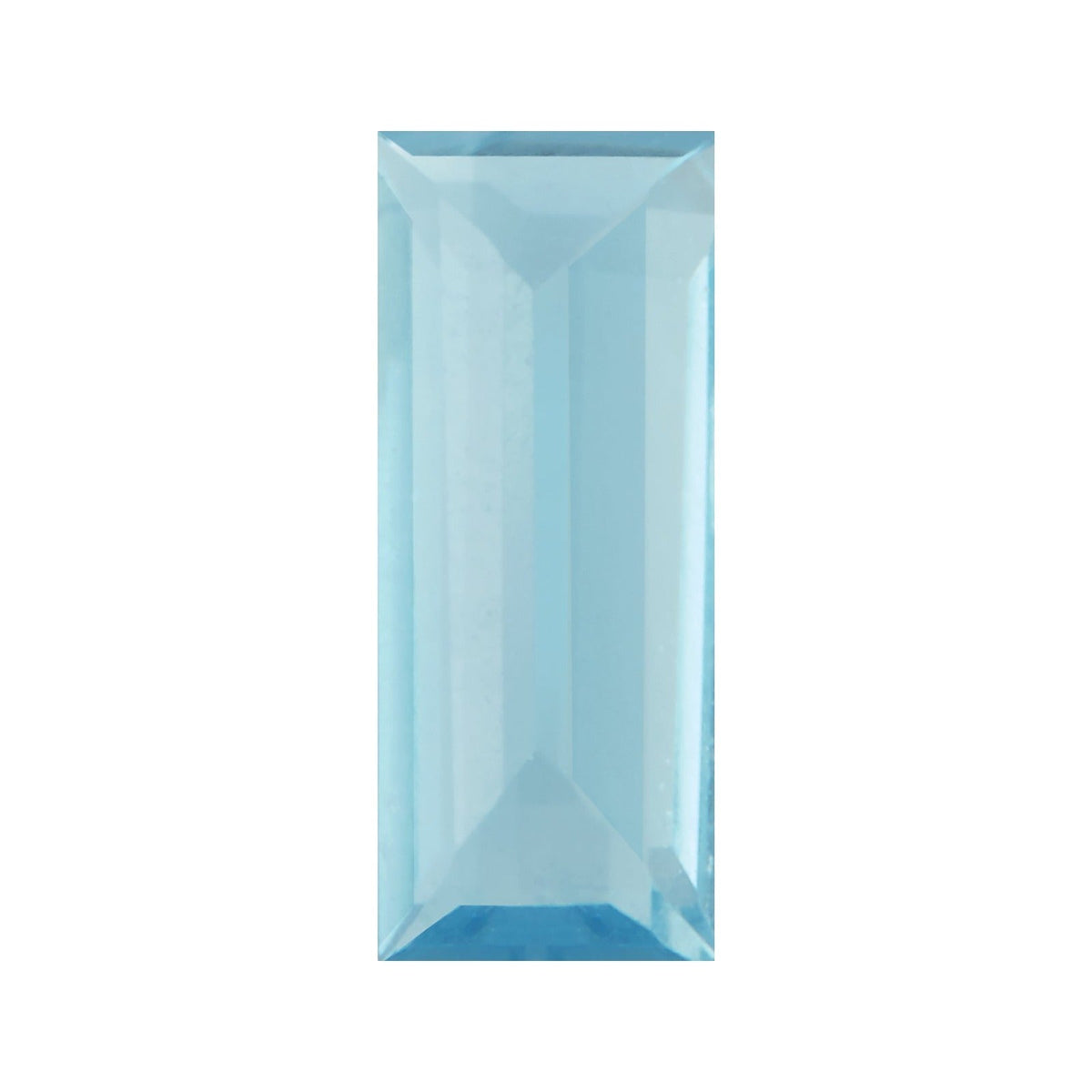 5x2 mm natural aqua aquamarine, straight baguette cut | Sapphire Row · cut7