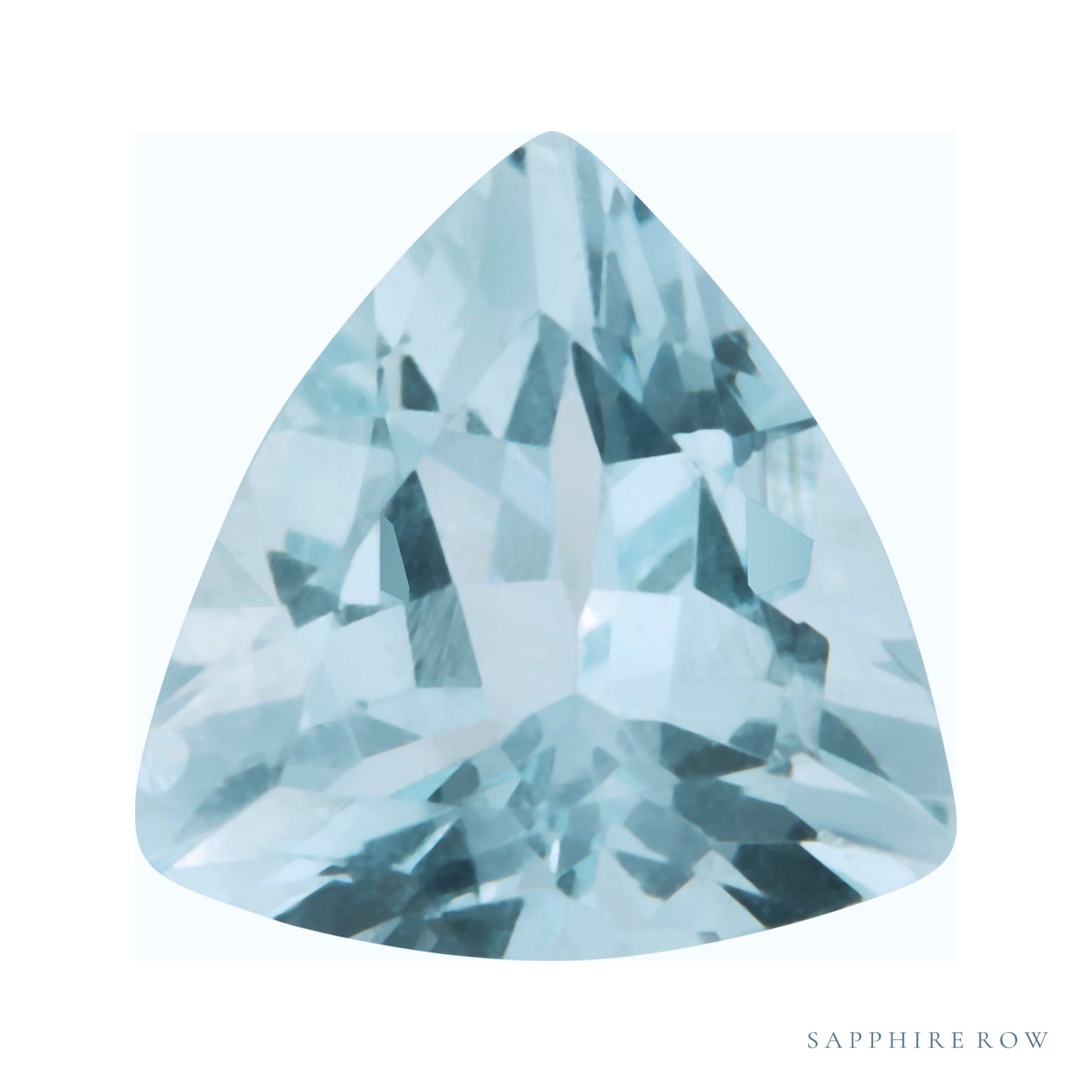 4 mm natural aqua aquamarine, trillion cut | Sapphire Row · cut7