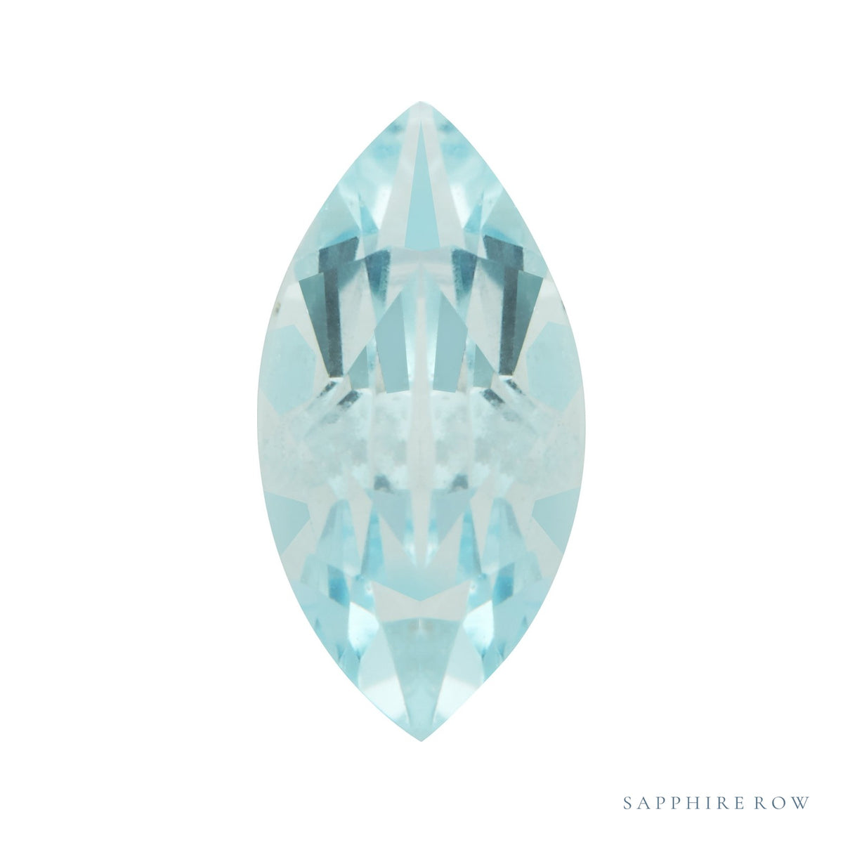 4x2 mm natural aqua aquamarine, marquise cut | Sapphire Row · cut7