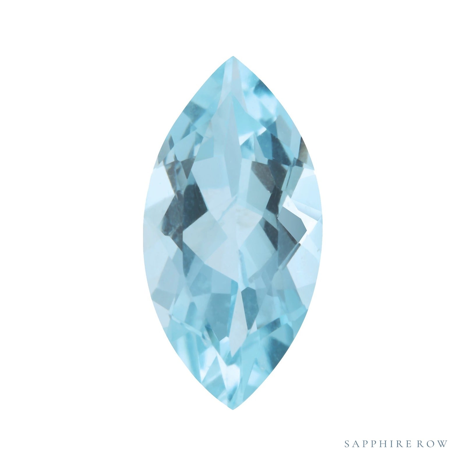 5x2.5 mm natural aqua aquamarine, marquise cut | Sapphire Row · cut4