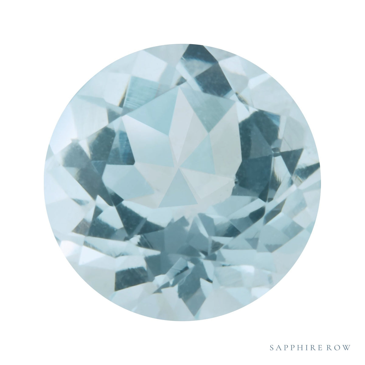 4.5 mm natural aqua aquamarine, round cut | Sapphire Row · cut7