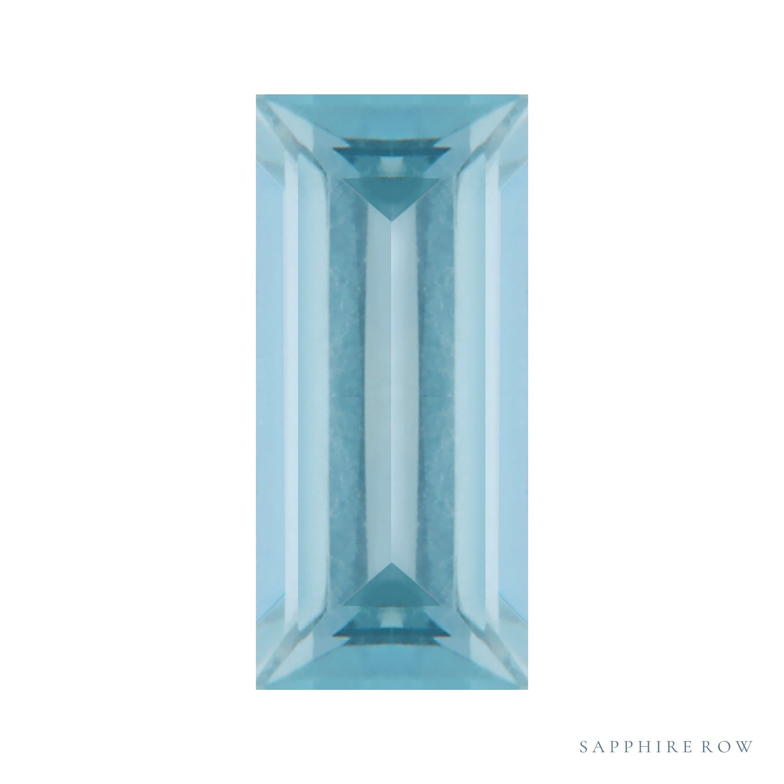 5x2 mm natural aqua aquamarine, straight baguette cut | Sapphire Row · cut7