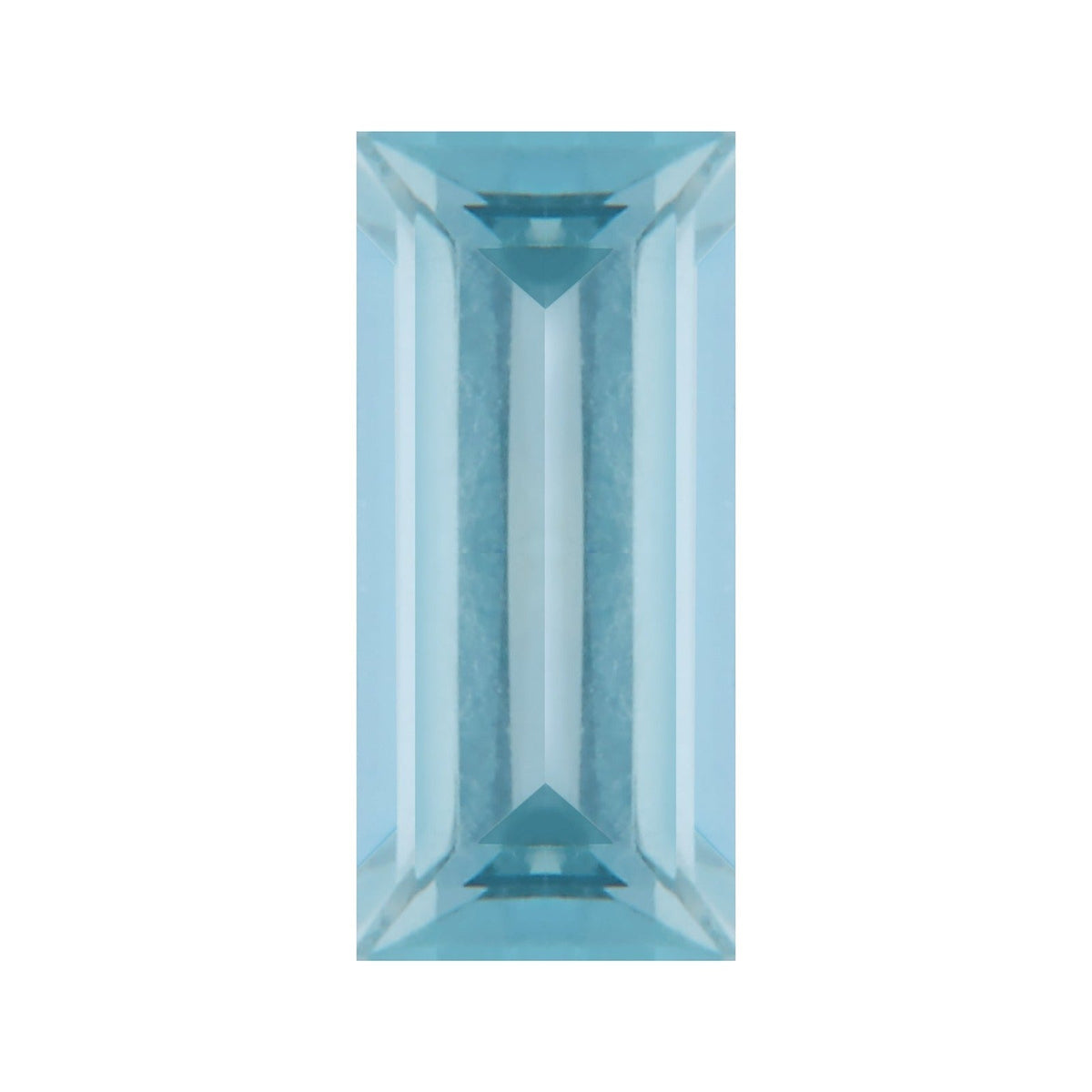 5x2 mm natural aqua aquamarine, straight baguette cut | Sapphire Row · cut7