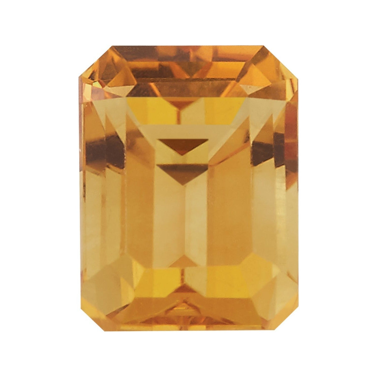 7x5 mm natural orange citrine, emerald cut | Sapphire Row · cut7