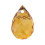 8x5 mm natural orange citrine, briolette cut | Sapphire Row · cut7