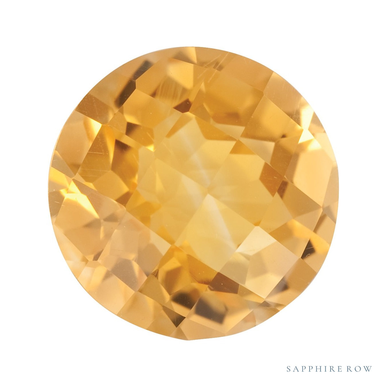 8 mm natural orange citrine, round cut | Sapphire Row · cut4 · cut5