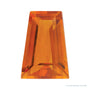 4x3 mm natural orange citrine, tapered baguette cut | Sapphire Row · cut4