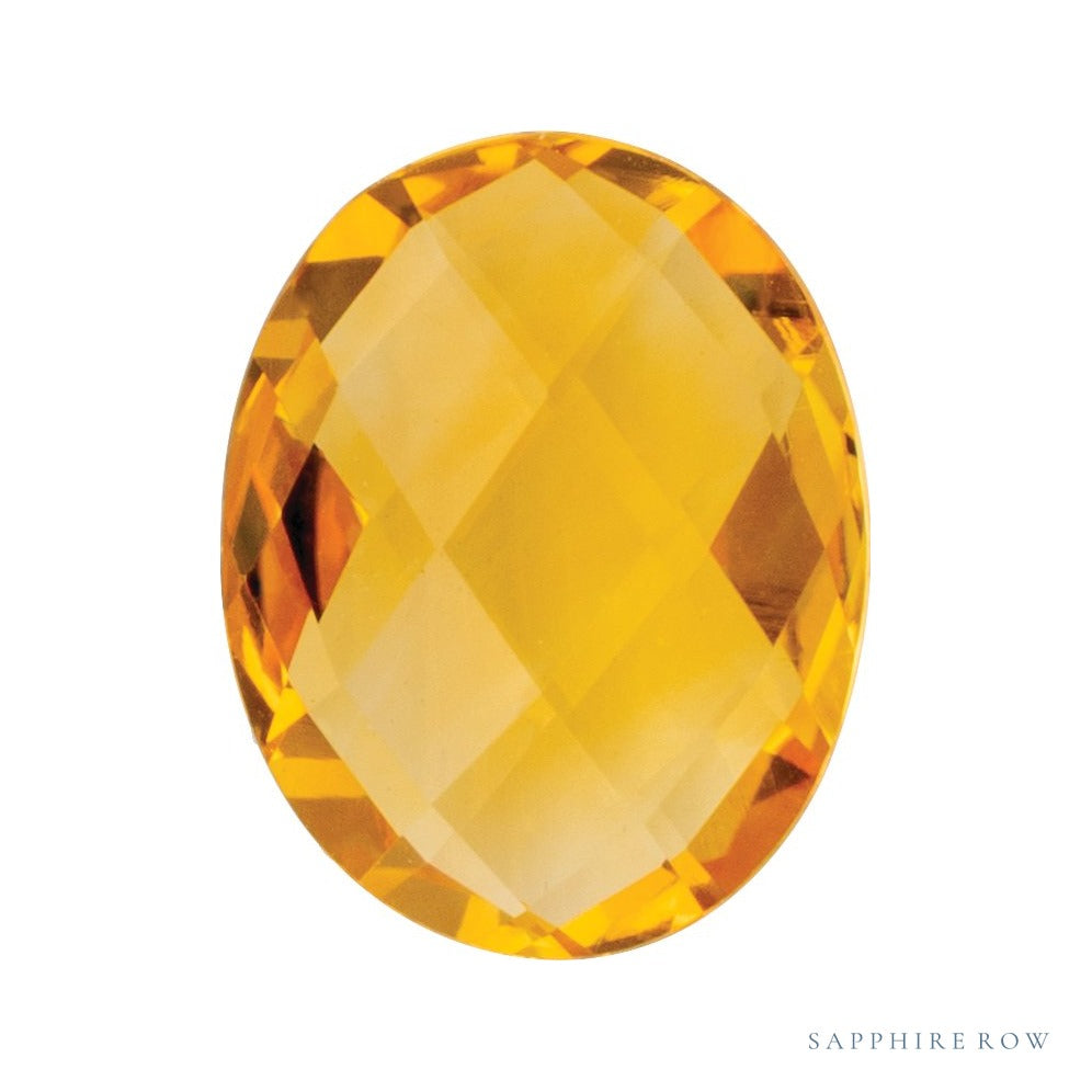 9x7 mm natural orange citrine, oval cut | Sapphire Row · cut4 · cut5