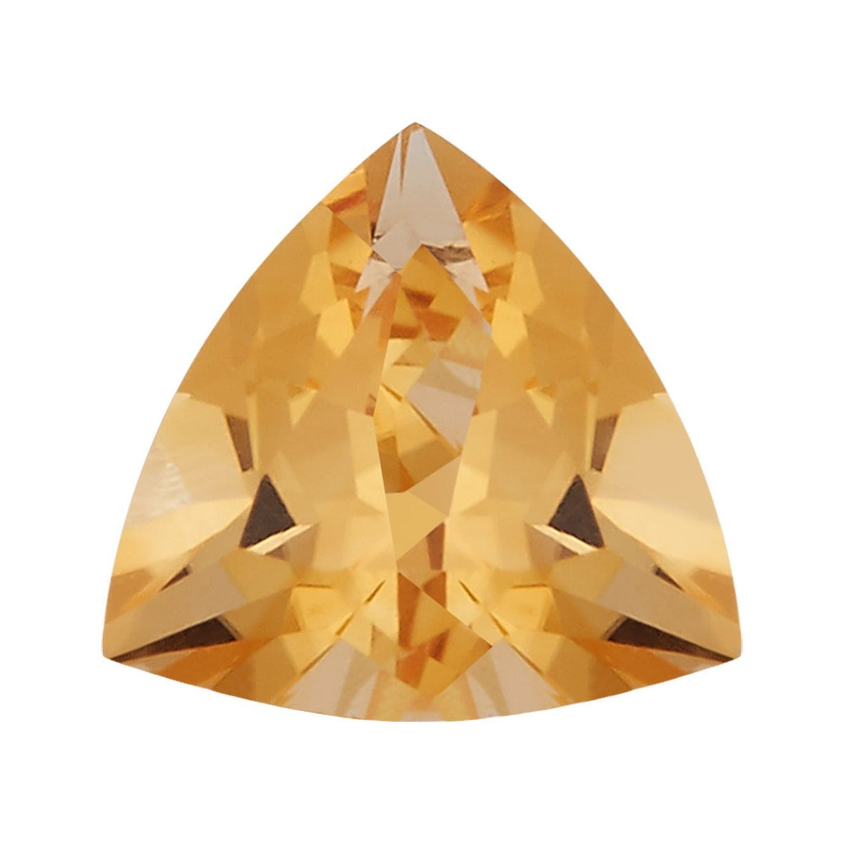 8 mm natural orange citrine, trillion cut | Sapphire Row · cut7