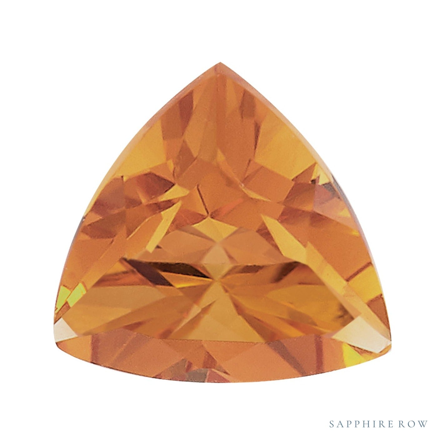 8 mm natural orange citrine, trillion cut | Sapphire Row · cut7