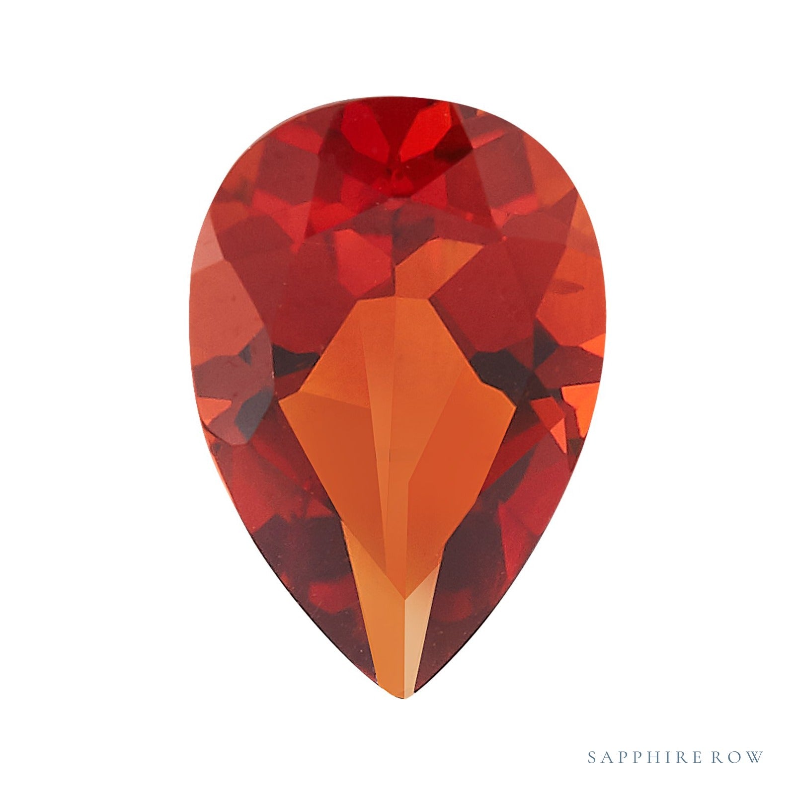 10x7 mm natural madeira citrine, pear cut | Sapphire Row · cut4