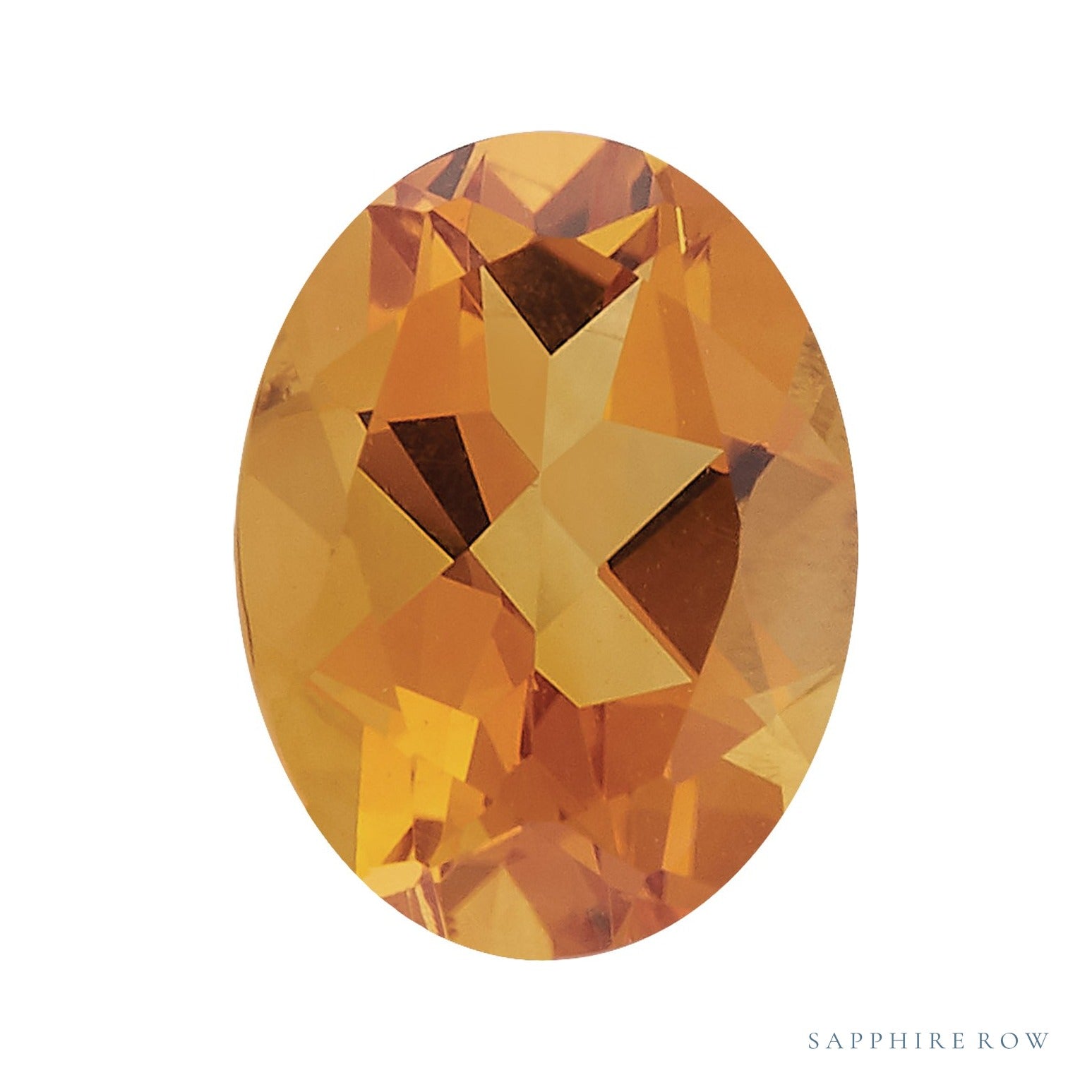 9x7 mm natural orange citrine, oval cut | Sapphire Row · cut4 · cut5